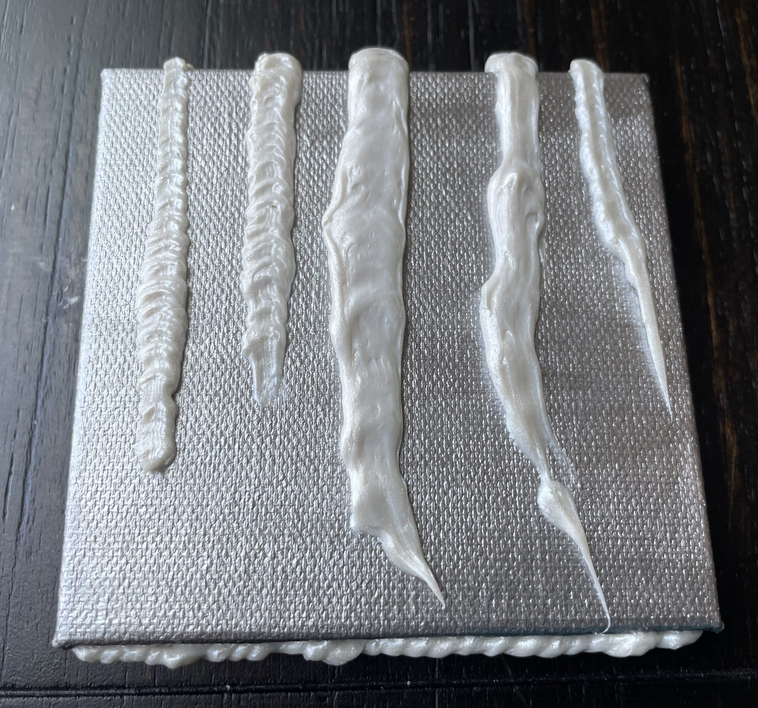 Painting #10: “Cronenberg Weapons / Sentient Caulk”